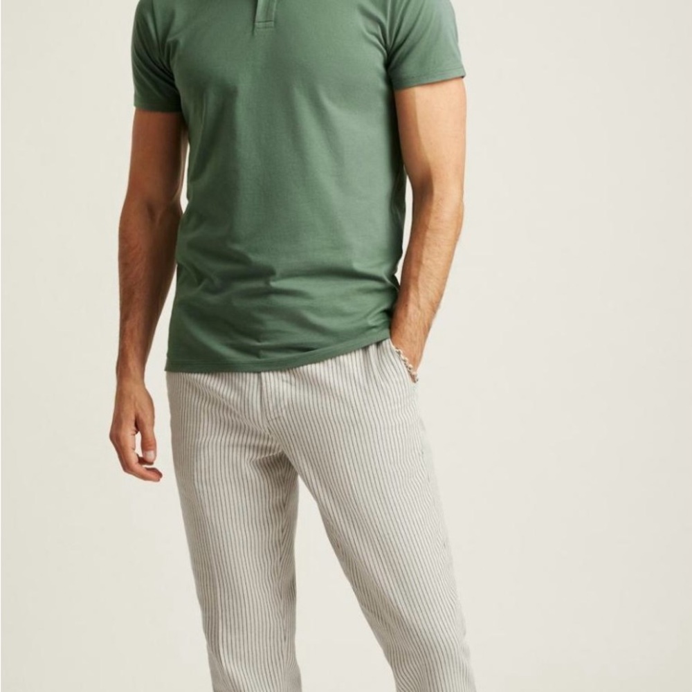 Men’s jetsetter performance polo in deep sage - Bonobos